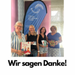 Bild der Spendenübergabe mit Kristina Klose, Eva, Groß, Nadja Köhler und Christine Schwab
